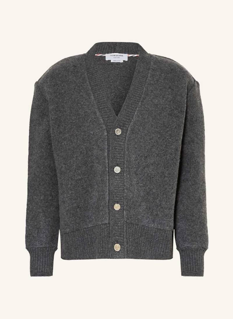 Thom Browne. Strickjacke grau von THOM BROWNE.