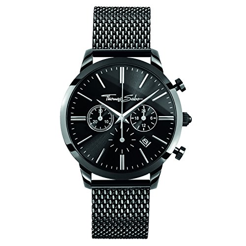 Thomas Sabo Herren Armbanduhr Rebel Spirit Chronograph Quarz Edelstahl WA0291-287-203-42 MM von THOMAS SABO