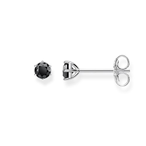 Thomas Sabo Ohrstecker Schwarzer Stein 925 Sterling Silber H1964-051-11 von THOMAS SABO