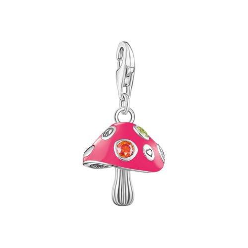 Thomas Sabo Charm Club Original Charm-Anhänger bunter Pilz Recyceltes 925 Silber, geschw. Kaltemail 2211-845-7 von THOMAS SABO
