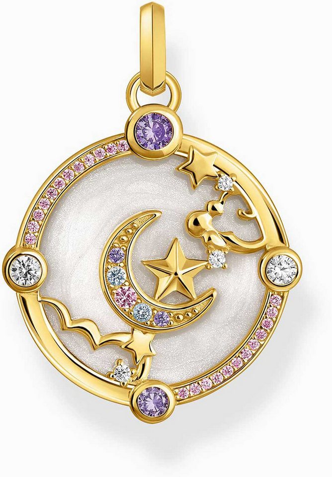 THOMAS SABO Anhänger Set Ketten Anhänger mit Halbmond mit buntem Steinbesatz - Thomas Sabo Mode THOMAS SABO Anhänger Set Ketten Anhänger mit Halbmond mit buntem Steinbesatz - Thomas Sabo Mode von THOMAS SABO