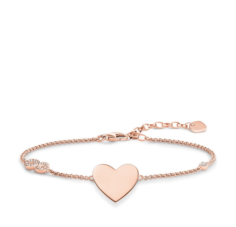 THOMAS SABO Armband A1486-416-14 Armband Herz Infinity Sterling-Silber Rosé Vergoldet von THOMAS SABO