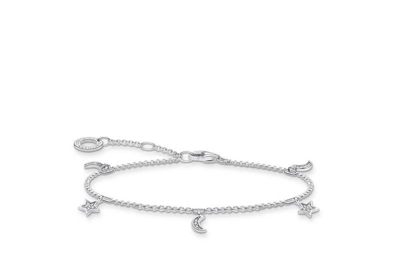 THOMAS SABO Armband A1994-051-14 Armband Damen Stern & Mond Silber 19 cm von THOMAS SABO