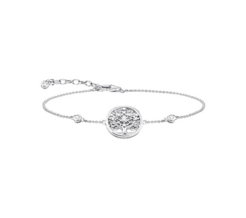 THOMAS SABO Armband Armband Damen Lebensbaum-Anhänger Zirkonia Silber SCA150328 von THOMAS SABO