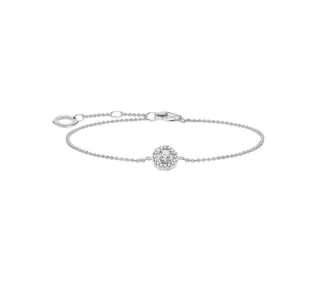 THOMAS SABO Armband Armband Damen Weiße Zirkonia Halo Circle Silber SCA150001 von THOMAS SABO