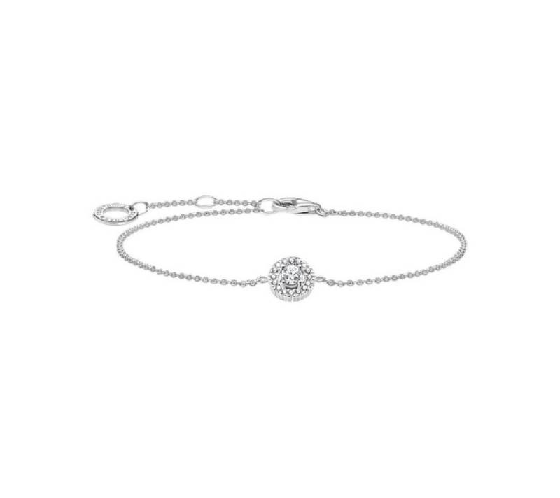 THOMAS SABO Armband Armband Damen Weiße Zirkonia Halo Circle Silber SCA150001 von THOMAS SABO
