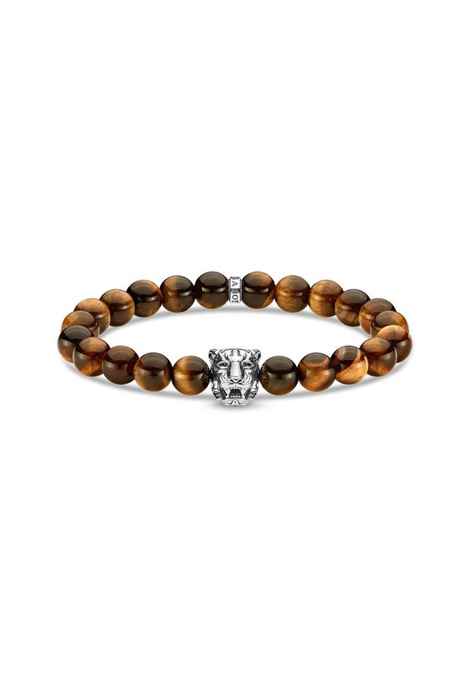 THOMAS SABO Armband Armband Tiger Braun (Set), mit geschlossener Akustik von THOMAS SABO