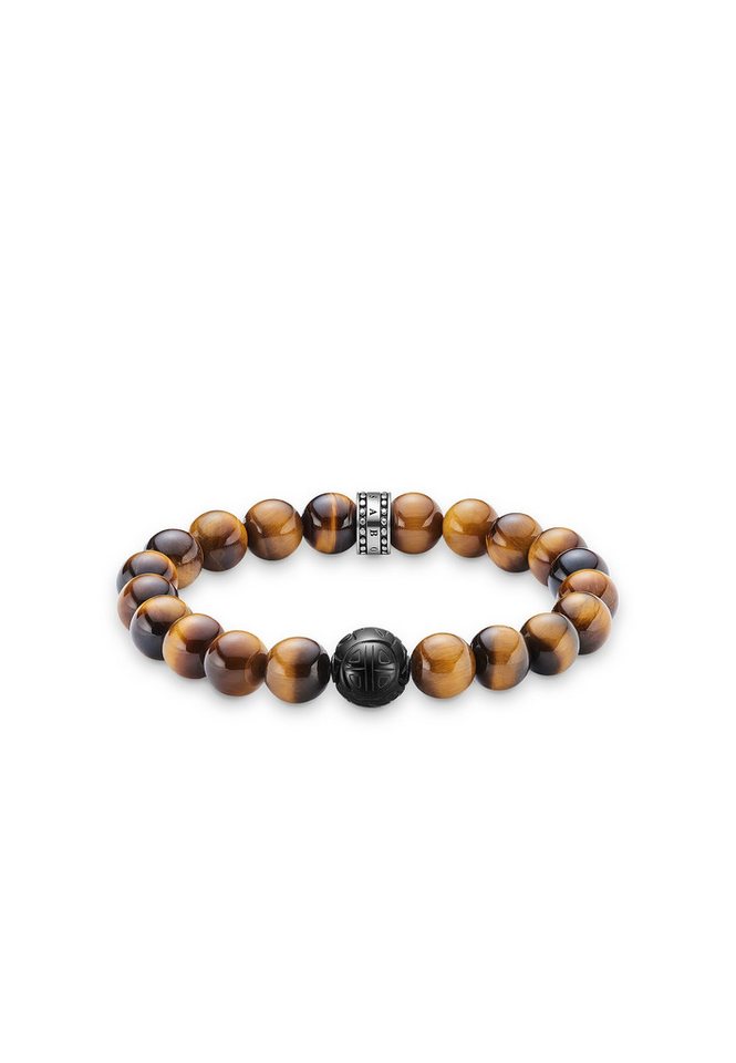 THOMAS SABO Armband Armband Tigerauge Braun (Set) von THOMAS SABO