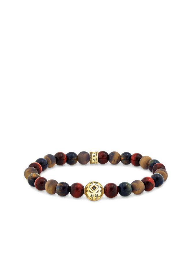 THOMAS SABO Armband Armband Tigerauge Gold (Set) von THOMAS SABO