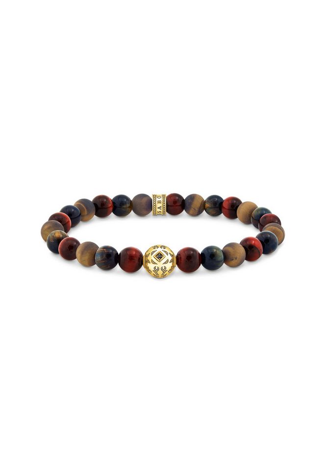 THOMAS SABO Armband Armband Tigerauge Gold (Set) von THOMAS SABO