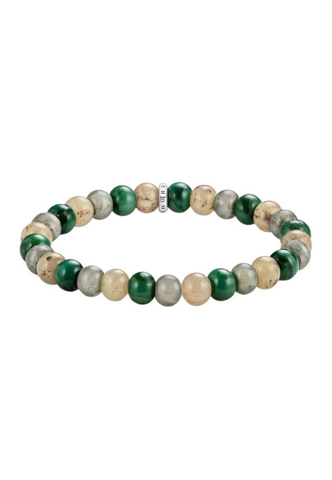 THOMAS SABO Armband Armband mit Jaspis, Jade und Labradorit-Perlen (9 mm) (Set) von THOMAS SABO