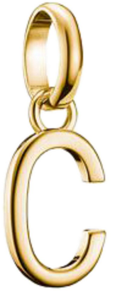 THOMAS SABO Armband Charm-Anhänger, Buchstabe "C", aus Silber, vergoldet - Thomas Sabo von THOMAS SABO