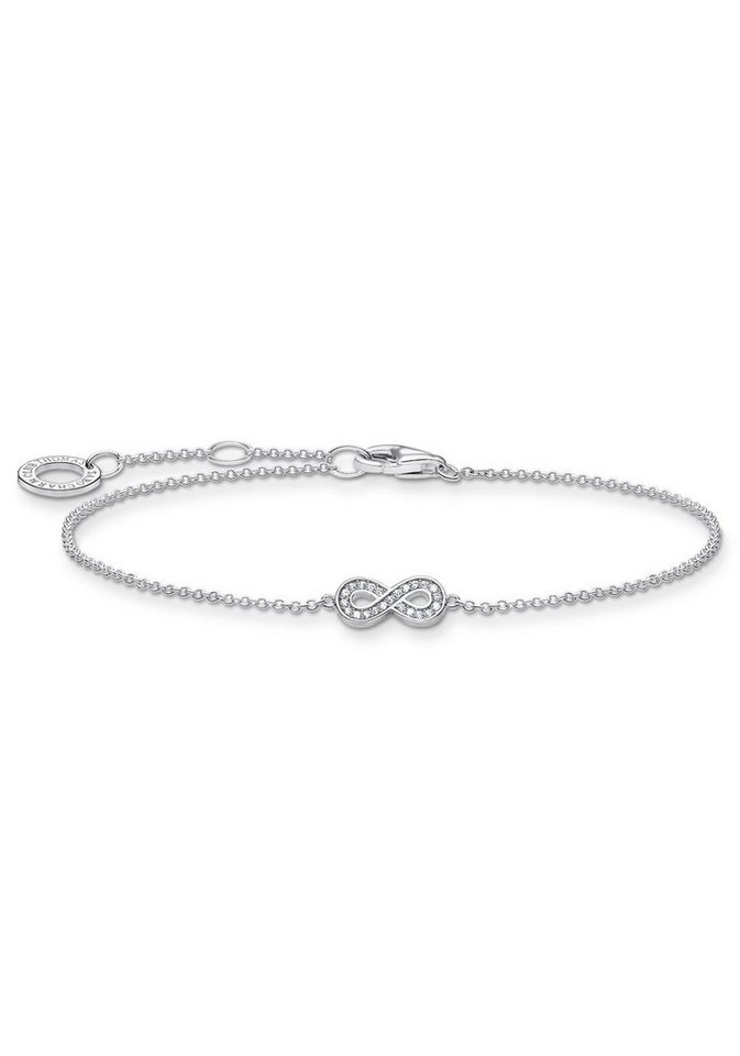 THOMAS SABO Armband Infinity/Unendlichkeitsschleife silber, A2003-051-14-L19V, mit Zirkonia (synth) von THOMAS SABO