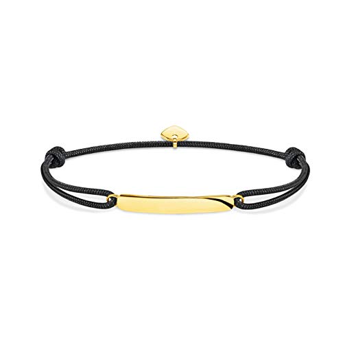 THOMAS SABO Unisex Kette Little Secret Classic Gold 925 Sterlingsilber, 750 Gelbgold Vergoldung, Nylon LS115-848-11 von THOMAS SABO