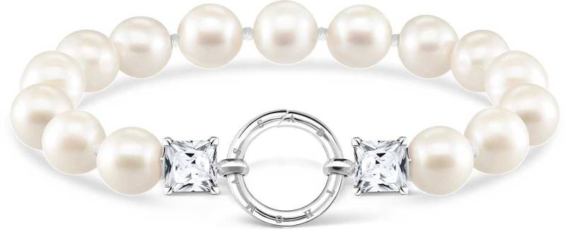 THOMAS SABO Armband Perlenarmband mit Steinen - 925 Sterlingsilber von THOMAS SABO