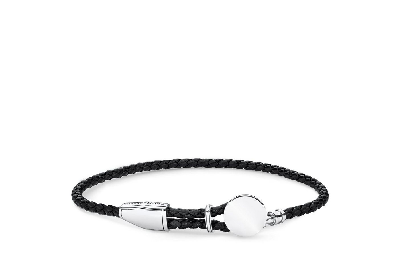 THOMAS SABO Armband Rebel A1863-682-11 Armband Leder Coin Sterling-Silber 25 cm von THOMAS SABO