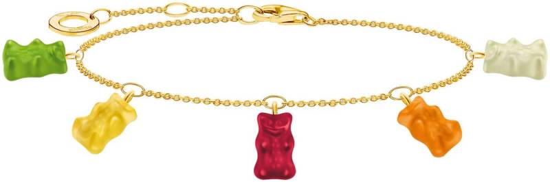 THOMAS SABO Armband THOMAS SABO x HARIBO Schmuck: Armband mit Goldbären bunt, mit Kristallglas von THOMAS SABO