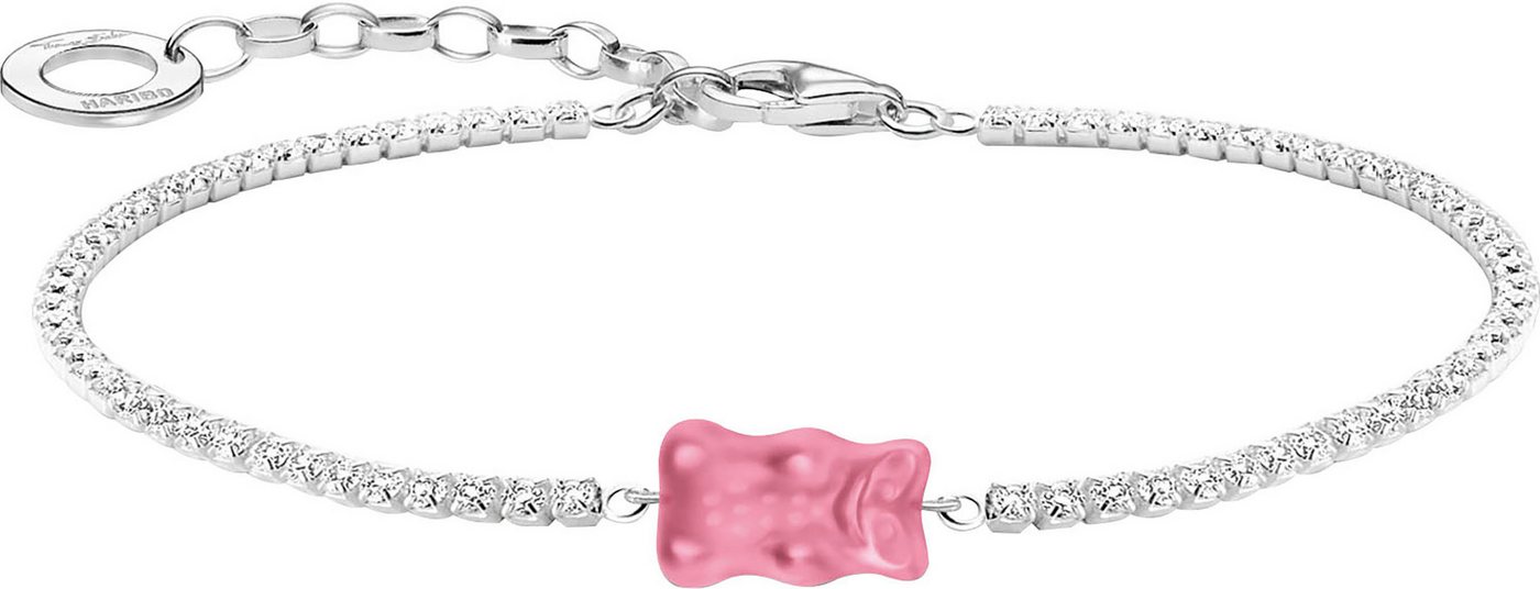 THOMAS SABO Armband THOMAS SABO x HARIBO: Tennisarmband mit Goldbär, mit Zirkonia (synth), Kristallglas von THOMAS SABO