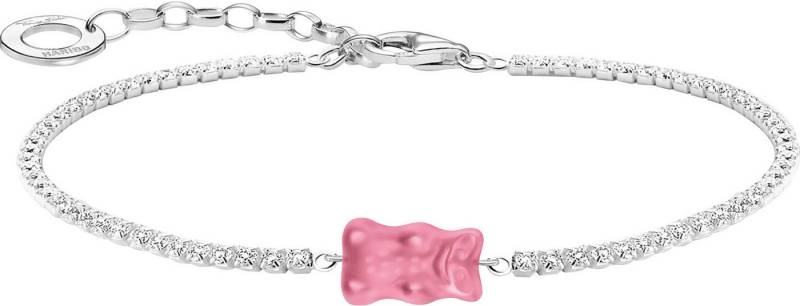 THOMAS SABO Armband THOMAS SABO x HARIBO: Tennisarmband mit Goldbär, mit Zirkonia (synth), Kristallglas von THOMAS SABO