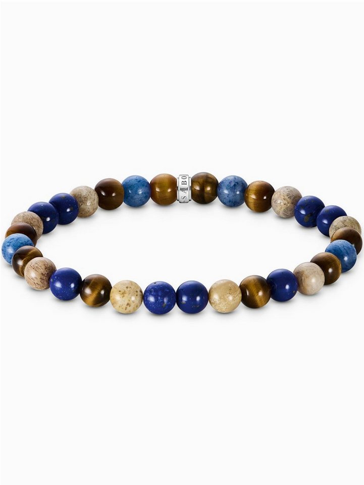 THOMAS SABO Armband Thomas Sabo A2193-926-7-L19 Unisex Bead Armband in Braun- und Blautön von THOMAS SABO
