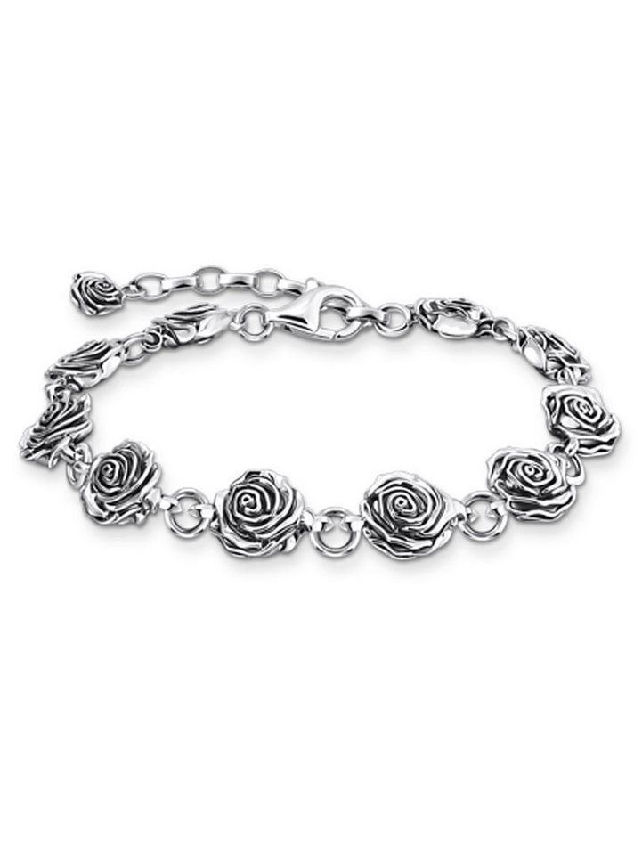 THOMAS SABO Armband Thomas Sabo A2197-637-21-L19V Armband midnight rose silber von THOMAS SABO