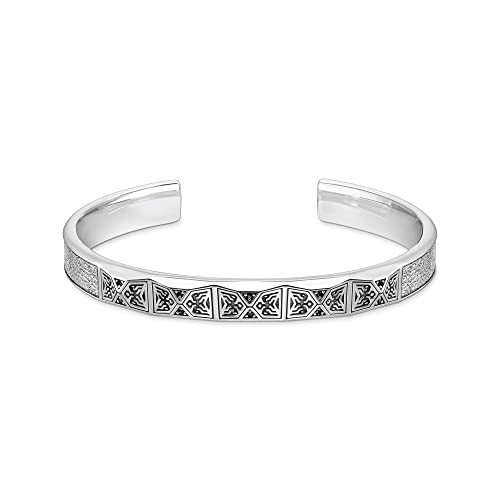 THOMAS SABO Armreif facettiertes Design mit schwarzen Steinen Silber, Länge 16cm, AR113-643-11-L16 von THOMAS SABO