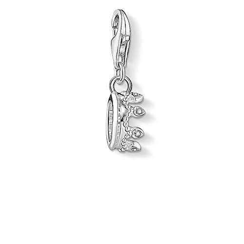 Thomas Sabo Damen Charm-Anhänger Krone 925 Sterling Silber 1796-051-14 von THOMAS SABO