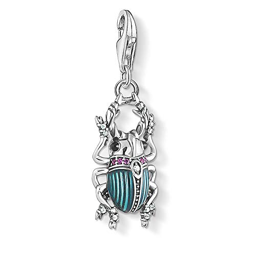 Thomas Sabo Damen Charm-Anhänger Käfer 925 Sterling Silber 1808-390-7 von THOMAS SABO