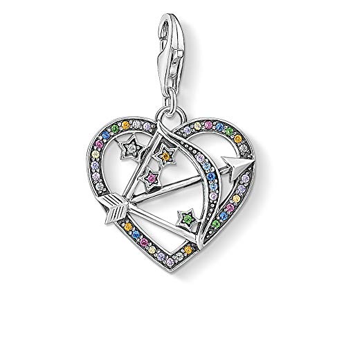 Thomas Sabo Damen Charm-Anhänger Herz Amors Pfeil 925 Sterling Silber 1822-318-7 von THOMAS SABO