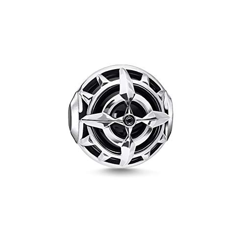 Thomas Sabo Damen Bead Kompass schwarz Karma Beads 925 Sterling Silber K0335-641-11 Thomas Sabo Damen Bead Kompass schwarz Karma Beads 925 Sterling Silber K0335-641-11 von THOMAS SABO