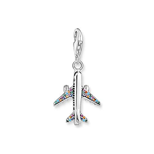 THOMAS SABO Charm-Anhänger mit buntem Flugzeug recycletes 925 Sterlingsilber 1914-342-7 THOMAS SABO Charm-Anhänger mit buntem Flugzeug recycletes 925 Sterlingsilber 1914-342-7 von THOMAS SABO