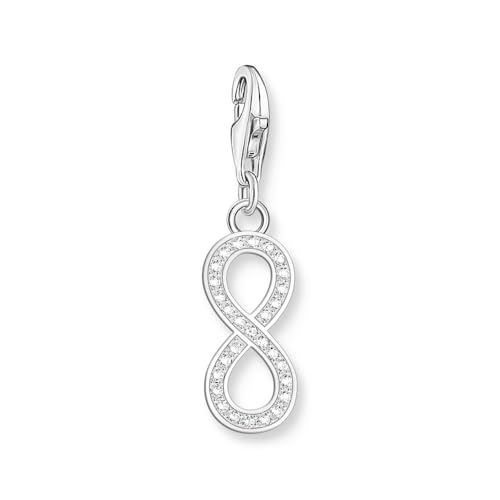 THOMAS SABO Charm-Anhänger Infinity mit Zirkoniasteinen Silber von THOMAS SABO