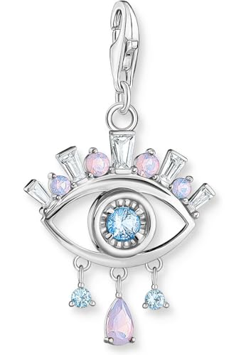 THOMAS SABO Charm-Anhänger Nazar's Auge mit Steinen Silber THOMAS SABO Charm-Anhänger Nazar's Auge mit Steinen Silber von THOMAS SABO