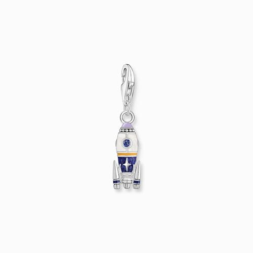 THOMAS SABO Damen Charm-Anhänger Rakete mit bunter Kaltemaille Silber geschwärzt 925 Sterlingsilber, Geschwärzt, Kaltemail 2038-347-7 THOMAS SABO Damen Charm-Anhänger Rakete mit bunter Kaltemaille Silber geschwärzt 925 Sterlingsilber, Geschwärzt, Kaltemail 2038-347-7 von THOMAS SABO