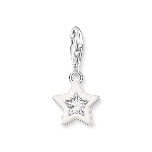 Thomas Sabo Charm-Anhänger Stern mit weiße Steinen und weißer Kaltemaille recycletes 925 Sterlingsilber 2044-041-14 Thomas Sabo Charm-Anhänger Stern mit weiße Steinen und weißer Kaltemaille recycletes 925 Sterlingsilber 2044-041-14 von THOMAS SABO