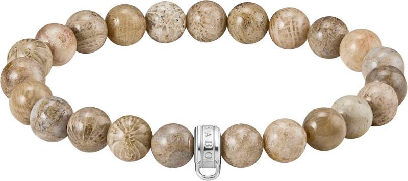 THOMAS SABO Charm-Armband Charm Club: Bead-Armband Daisy Jaspis, X0293-014-16-L19, mit Jaspis von THOMAS SABO