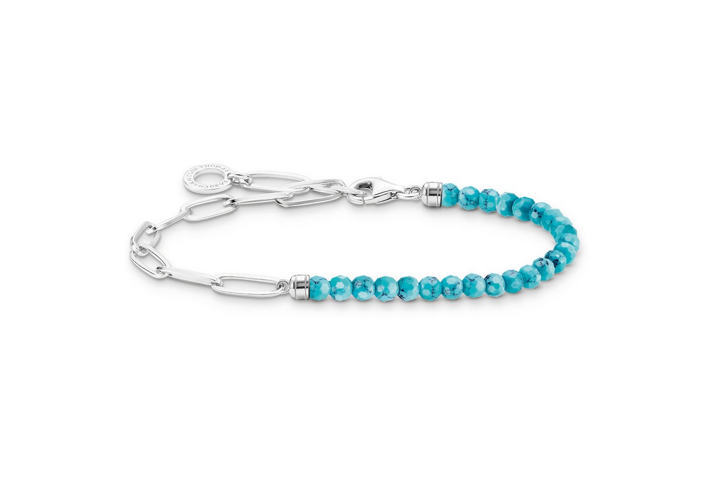 THOMAS SABO Charm-Armband Charm- Silber und Türkisfarbene Beads THOMAS SABO Charm-Armband Charm- Silber und Türkisfarbene Beads von THOMAS SABO