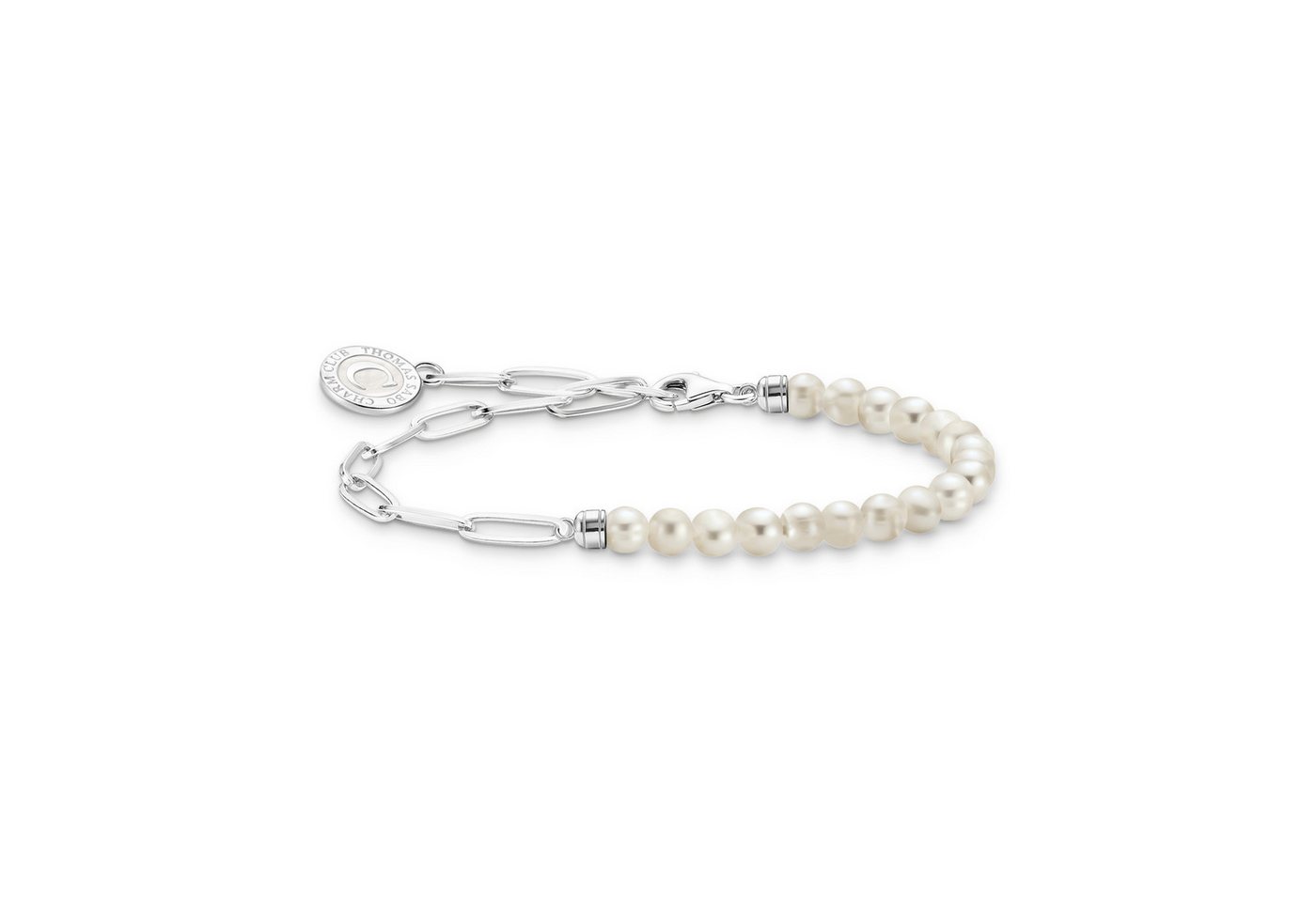 THOMAS SABO Charm-Armband mit Perlen und Coin, mit Süßwasserzuchtperle von THOMAS SABO