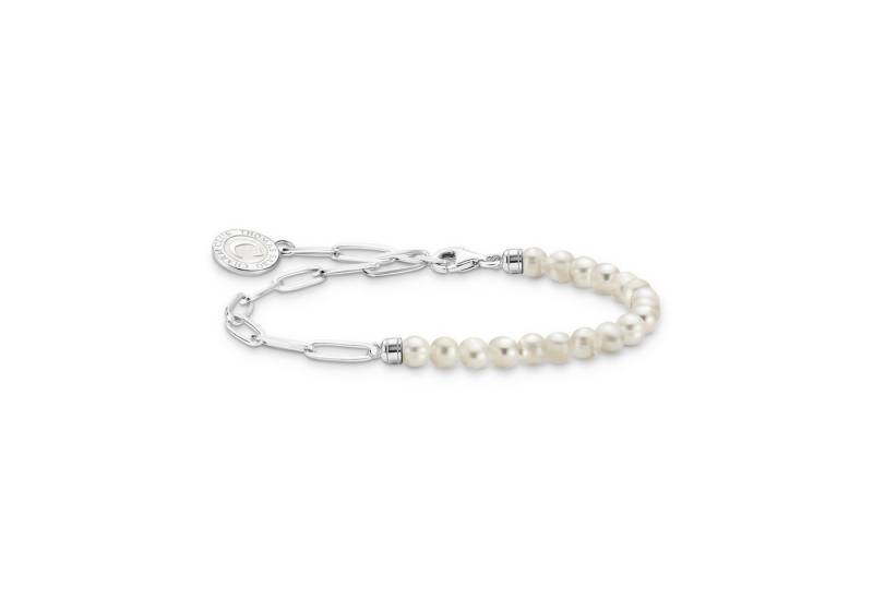 THOMAS SABO Charm-Armband mit Perlen und Coin, mit Süßwasserzuchtperle von THOMAS SABO
