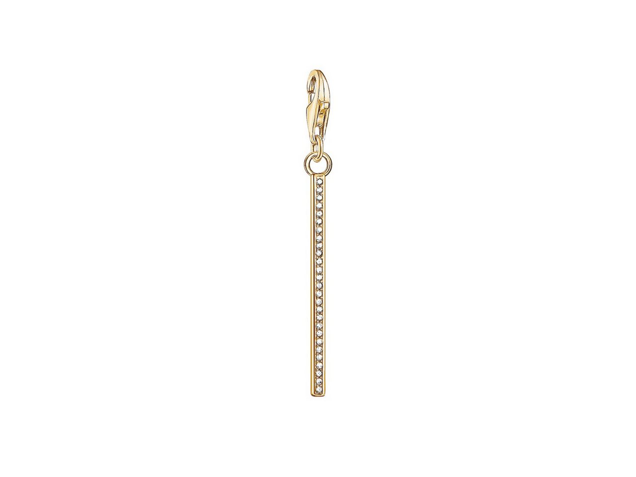 THOMAS SABO Charm-Einhänger 1577-414-14 Charm-Anhänger Vertical Bar Silber Vergoldet von THOMAS SABO