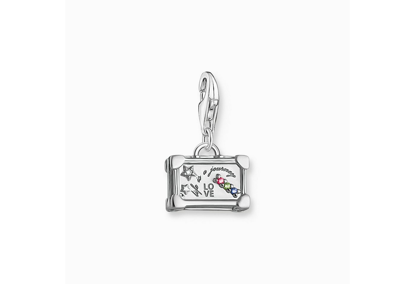THOMAS SABO Charm-Einhänger Charm-Anhänger Bunter Vintage-Koffer Silber 1936-318-7 THOMAS SABO Charm-Einhänger Charm-Anhänger Bunter Vintage-Koffer Silber 1936-318-7 von THOMAS SABO