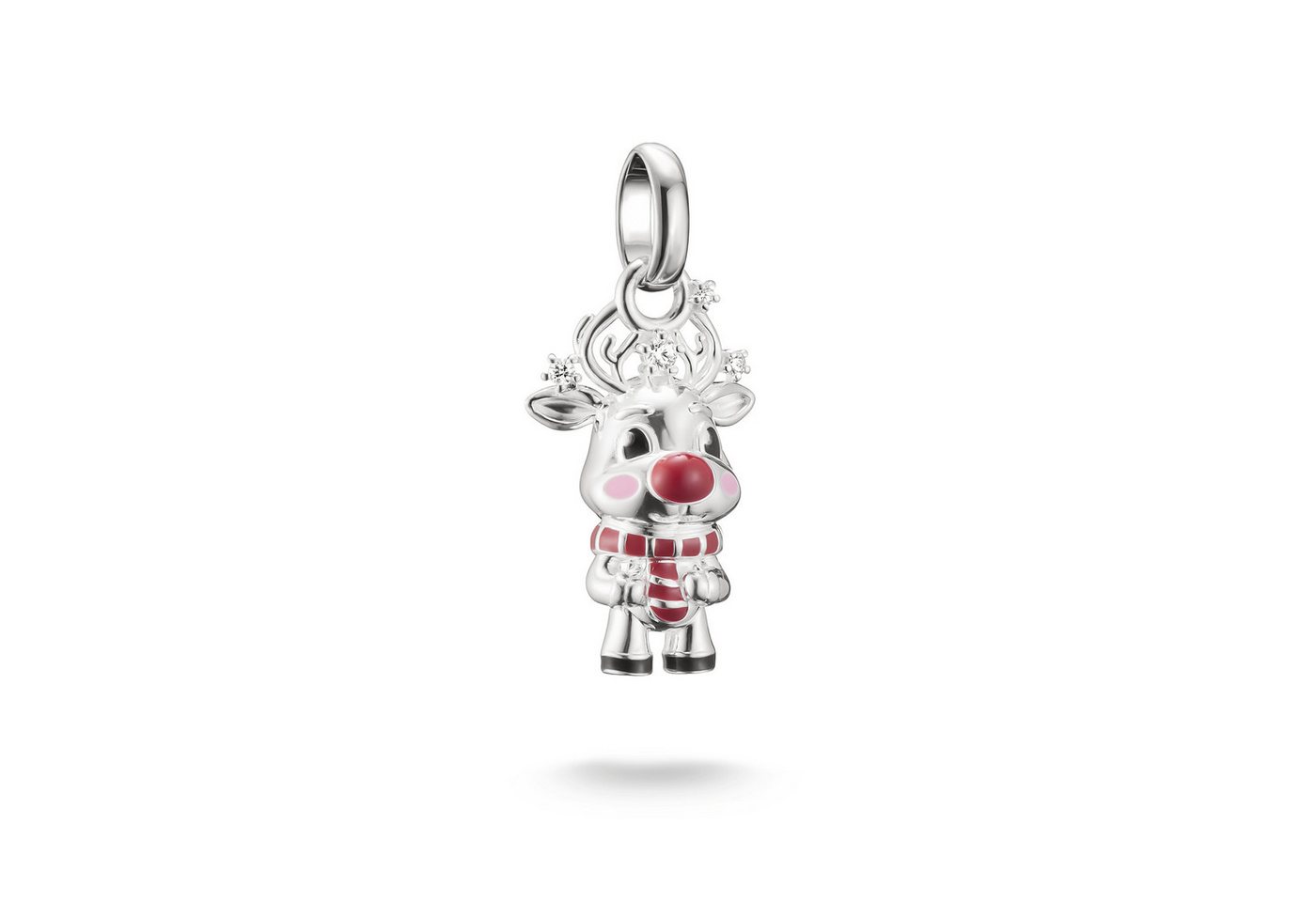 THOMAS SABO Charm-Einhänger Charm Rentier - Connect, mit Zirkonia (synth) von THOMAS SABO