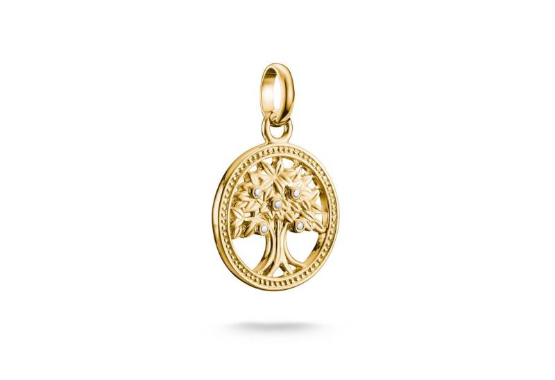 THOMAS SABO Charm-Einhänger Charm Tree of Love vergoldet - Connect, mit Zirkonia (synth) von THOMAS SABO