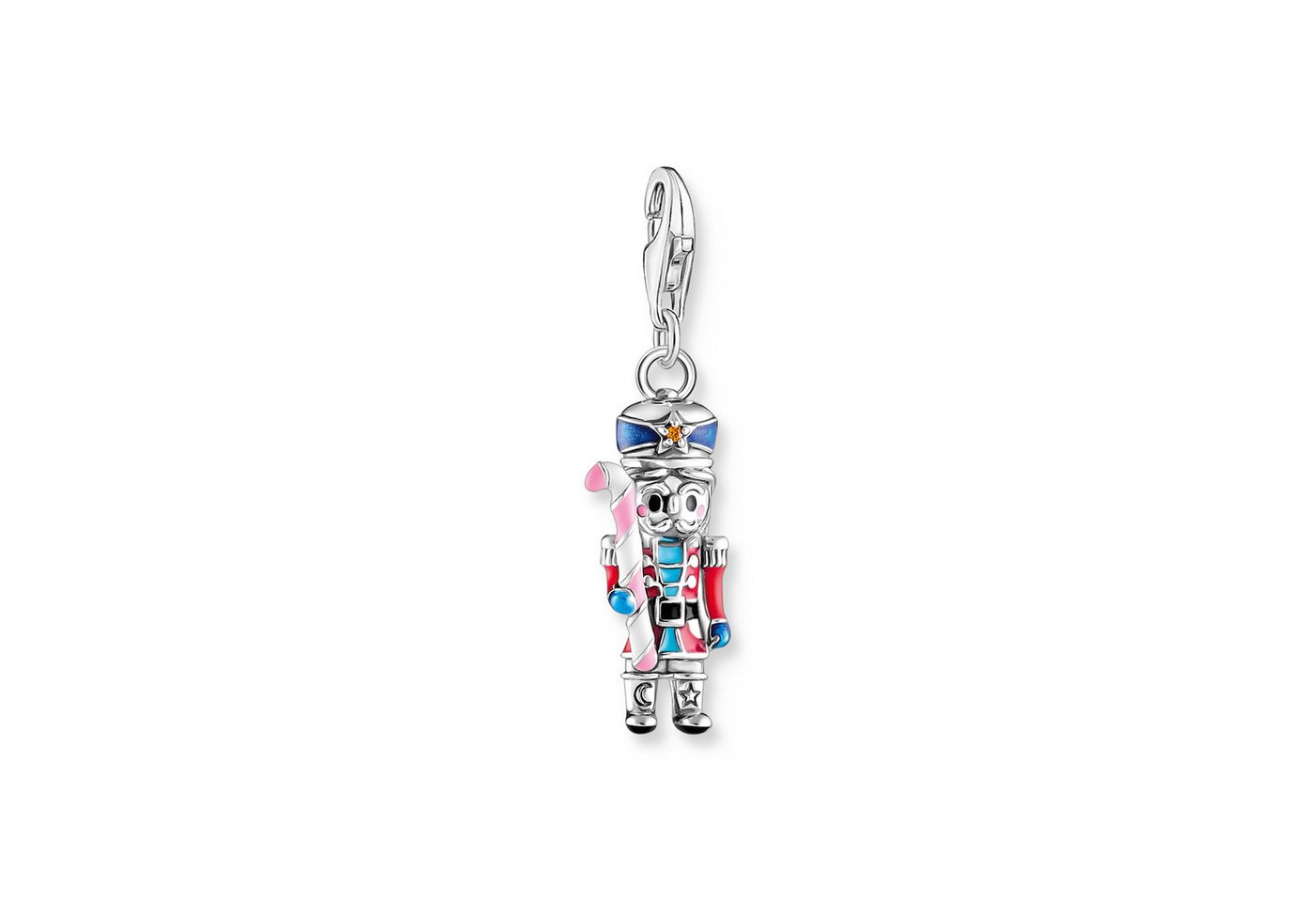 THOMAS SABO Charm-Einhänger Nussknacker mit Zuckerstange, mit Zirkonia (synth) von THOMAS SABO