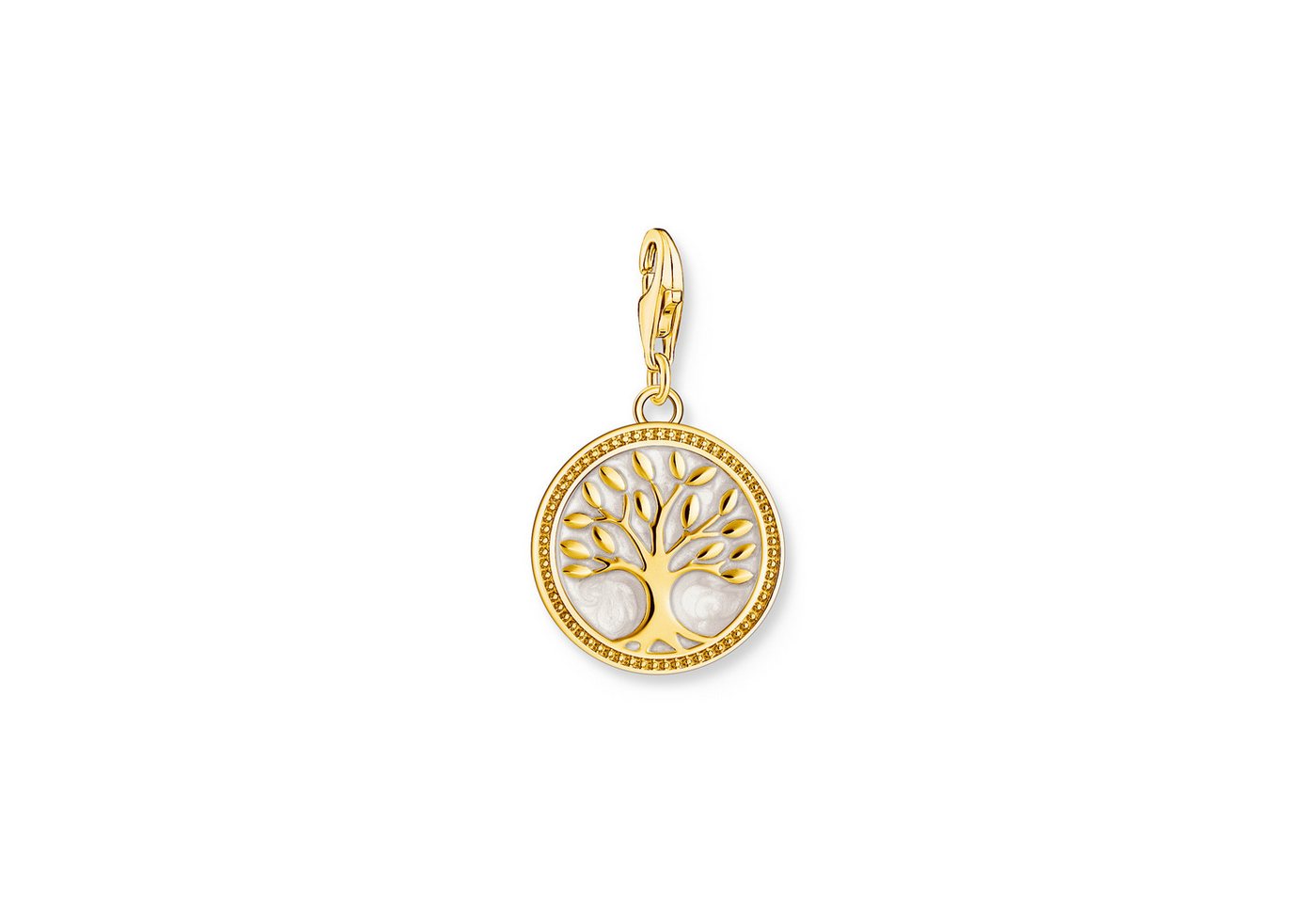 THOMAS SABO Charm-Einhänger Runder Charm-Anhänger Lebensbaum vergoldet von THOMAS SABO