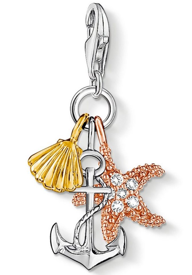 THOMAS SABO Charm-Einhänger Sommer/ Strand, 0919-425-14, mit Zirkonia (synth) von THOMAS SABO