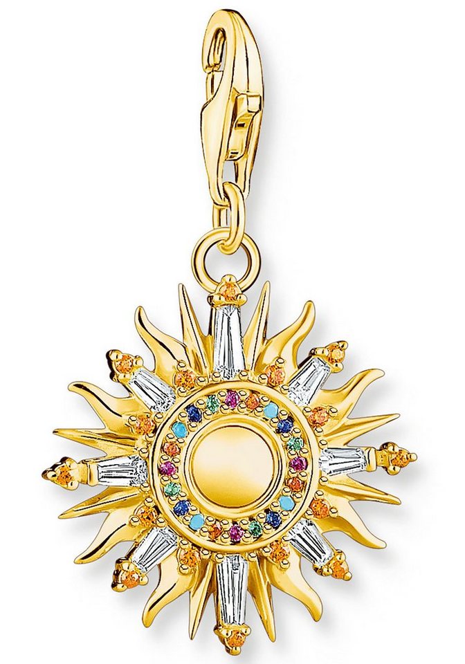 THOMAS SABO Charm-Einhänger Sonne, 1935-488-7, mit Glas-Keramik Stein von THOMAS SABO