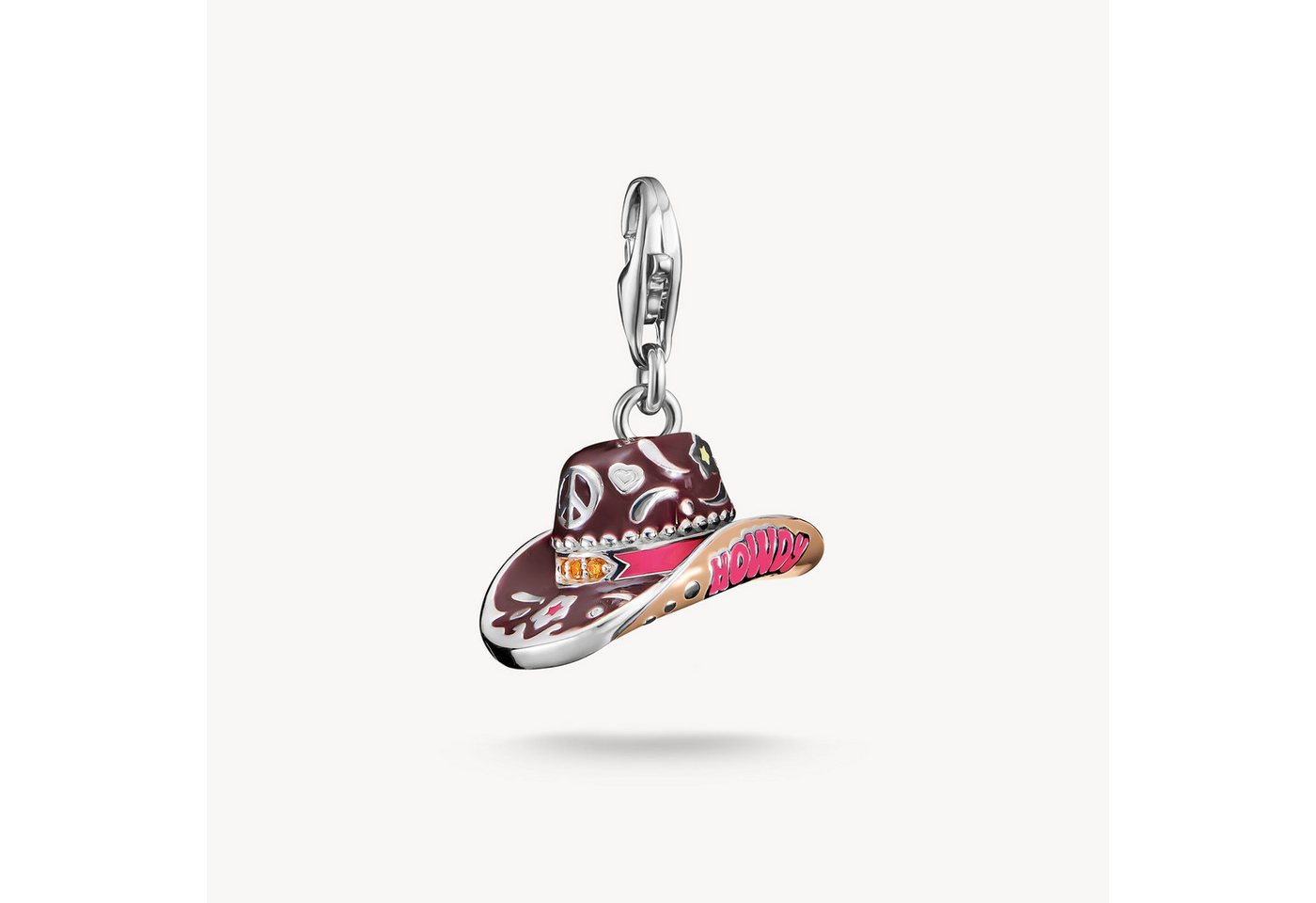 THOMAS SABO Charm-Einhänger THOMAS SABO Charm-Anhänger Cowboy-Hut Silber, emailliert THOMAS SABO Charm-Einhänger THOMAS SABO Charm-Anhänger Cowboy-Hut Silber, emailliert von THOMAS SABO