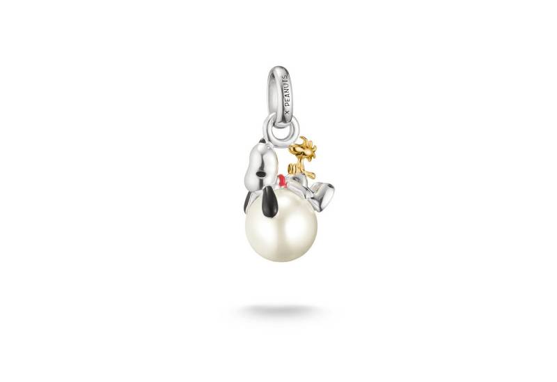 THOMAS SABO Charm-Einhänger THOMAS SABO x Peanuts Snoopy/Woodstock Santa Edition - Connect, mit Perle (imitiert) von THOMAS SABO