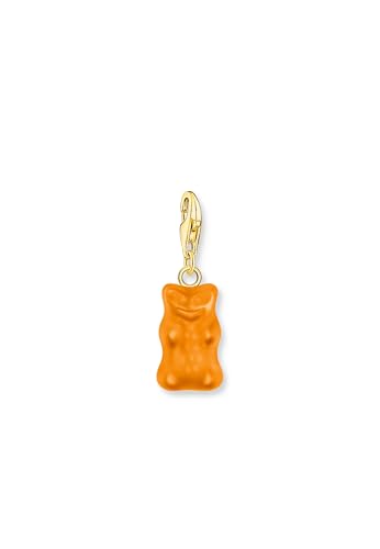 THOMAS SABO Charm-Goldbären-Anhänger in Orange vergoldet von THOMAS SABO